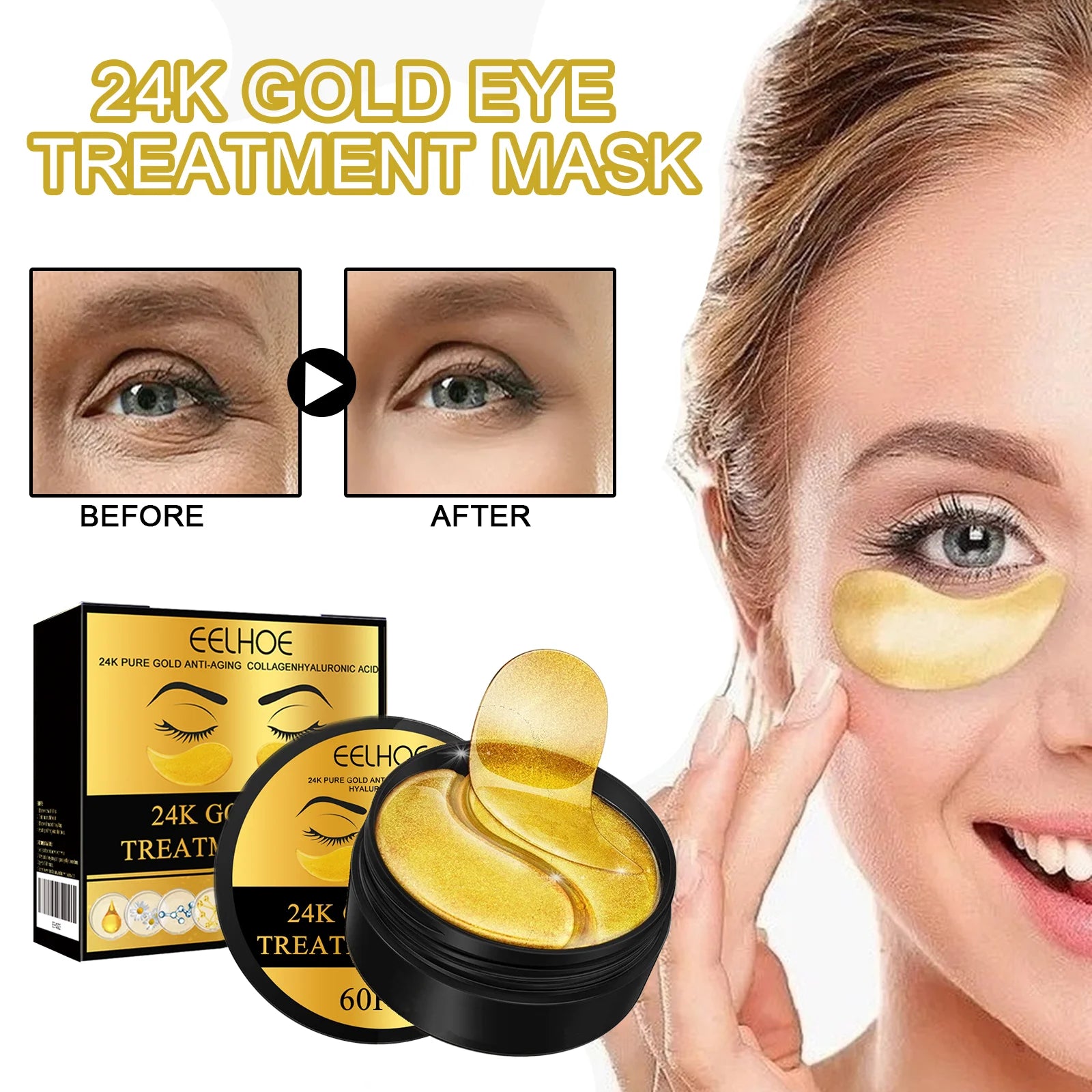 EELHOE Collagen & Hyaluronic Eye Mask