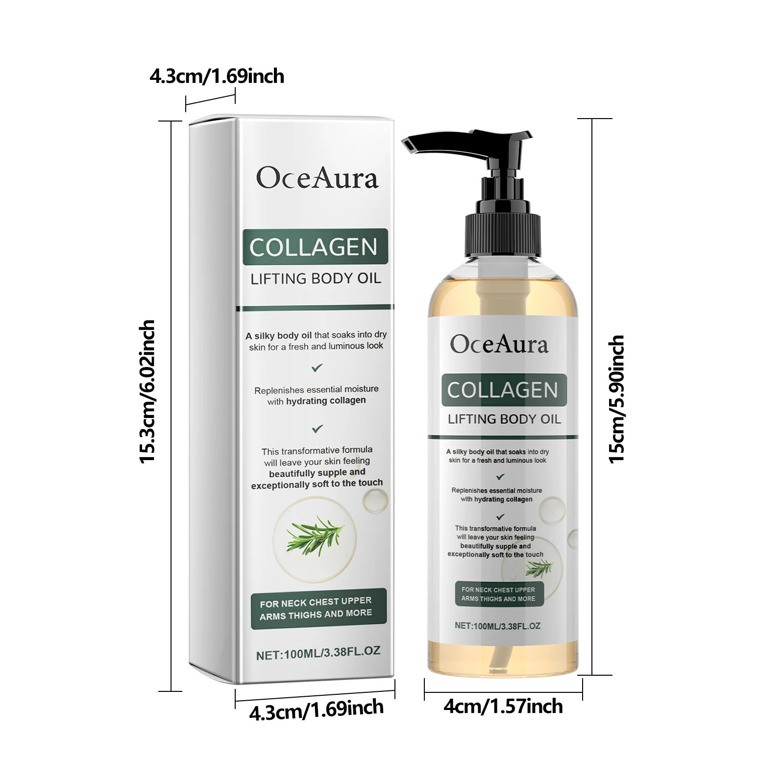 Collagen Body Oil for Dry Skin