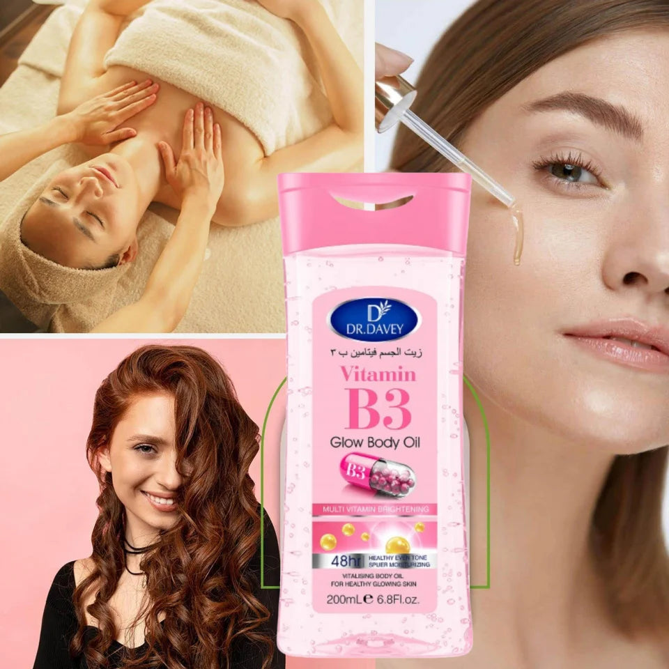 Nourishing Body Oil with Vitamin B3 (clear benefit focus)