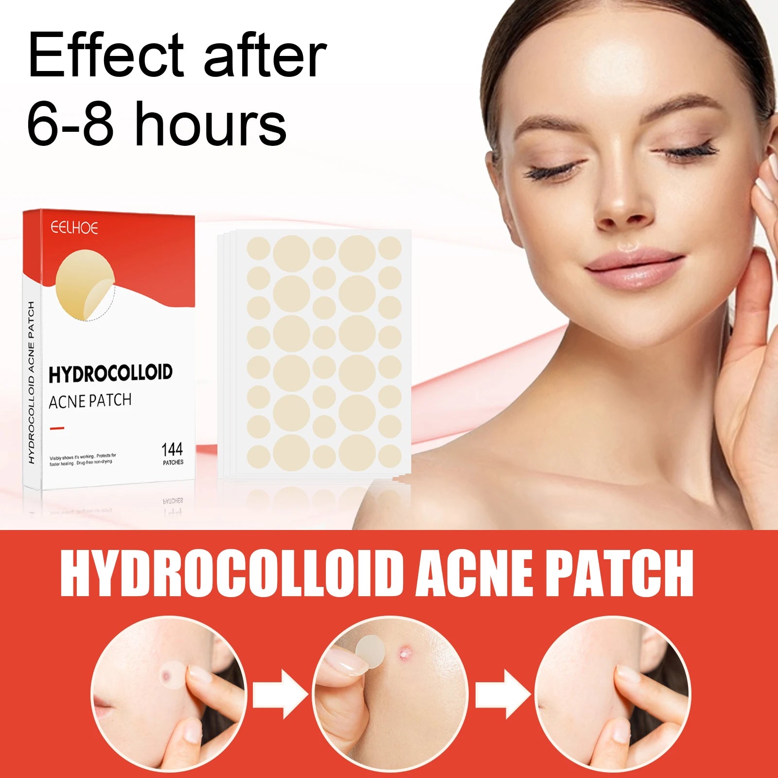 Hydrocolloid Acne Patches – 2 Sizes