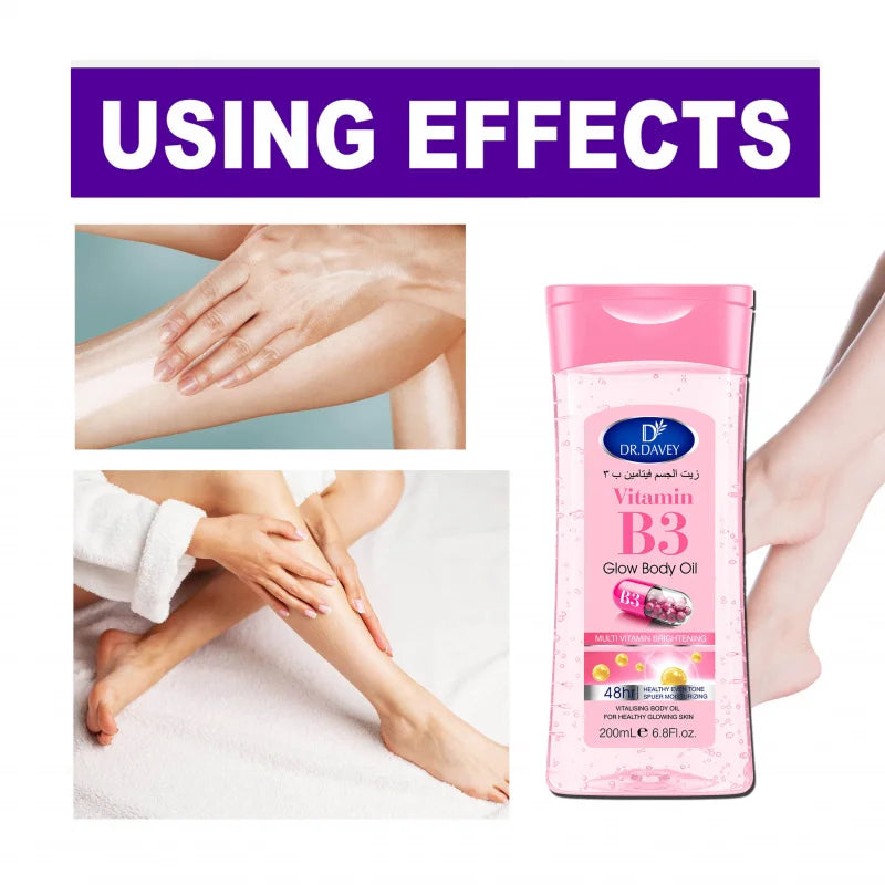 Nourishing Body Oil with Vitamin B3 (clear benefit focus)